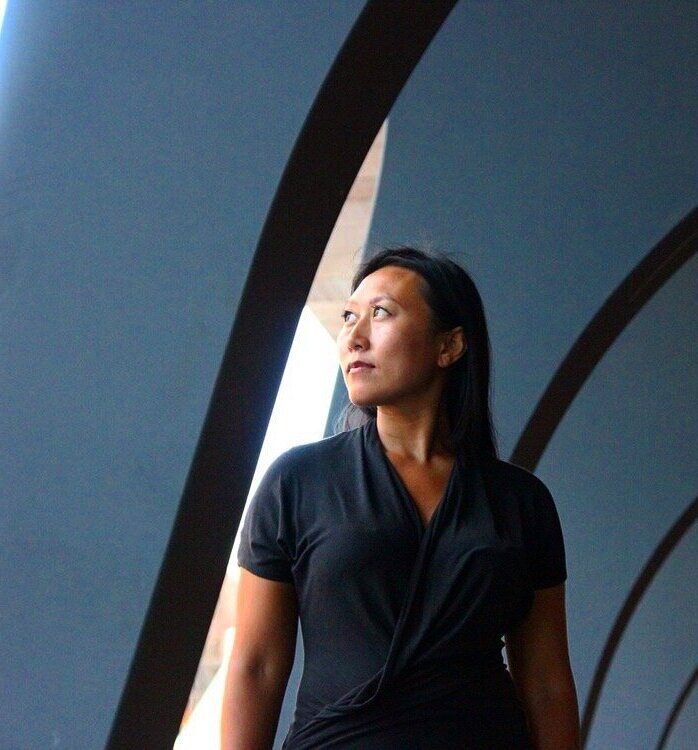 Natasha Fong looking left, towards the gap